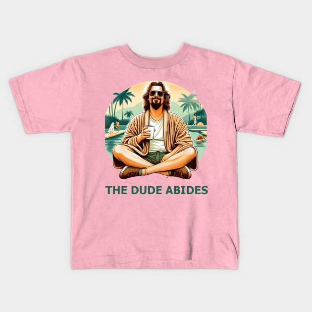 The Dude Abides Kids T-Shirt by Iceman_products